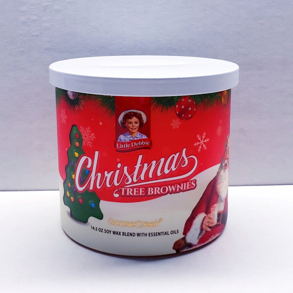 Goose Creek CHRISTMAS TREE BROWNIES Large 3-Wick Scented Candle, 14.5 oz